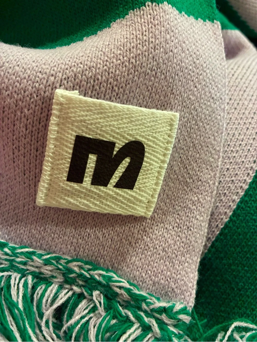 Manychat x Berq Studio Ltd Edition Woven Fringed Throw Blanket with Carry Strap
